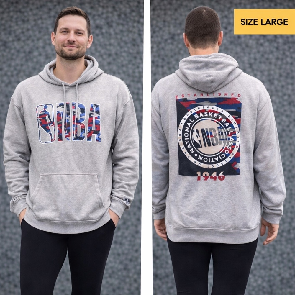 NBA 1994 Gray Hoodie for Men like new LARGE